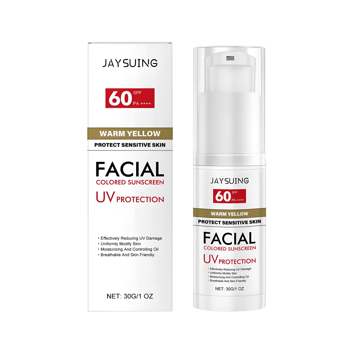 30g tube of SPF 50+ PA++++ lightweight sunscreen with hyaluronic acid and Centella asiatica extract.