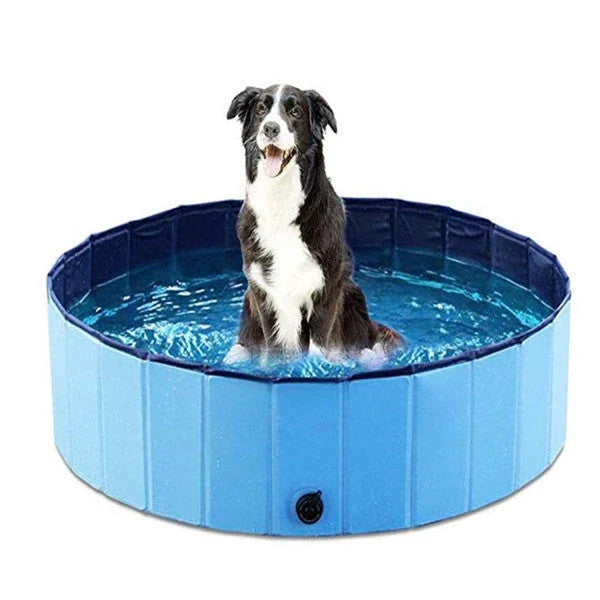 Versatile Foldable Dog Pool - Durable Pet Bathing and Cooling Fun