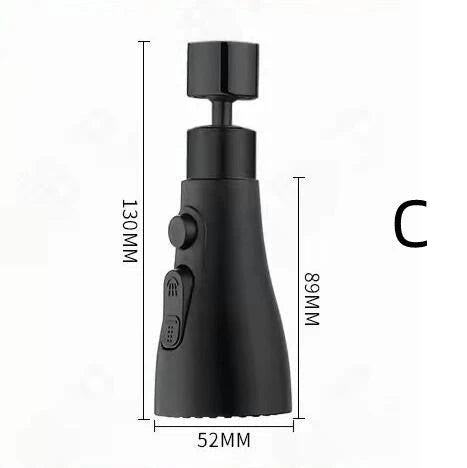 Versatile Pressurized Faucet Sprayer with 360-degree rotation, anti-splash, and water-saving features
