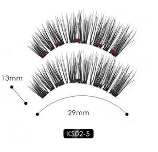 Magnetic Lash and Eyeliner Set with Premium Faux Mink Lashes, Magnetic Eyeliner, and Applicator Tools