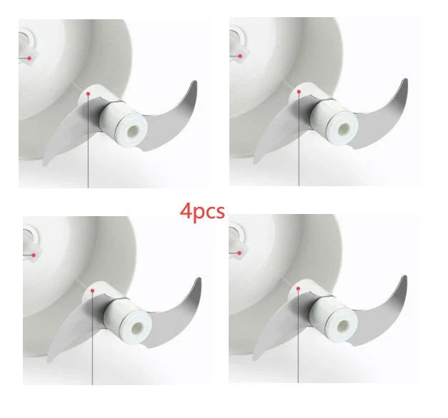 A versatile manual food chopper with self-locking blade mechanism, suitable for chopping a variety of ingredients in the kitchen.