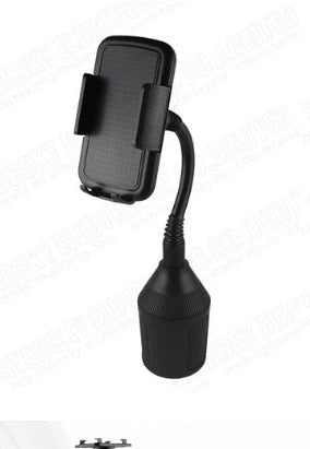 Versatile car cup holder and phone mount with 360-degree rotation and durable ABS construction