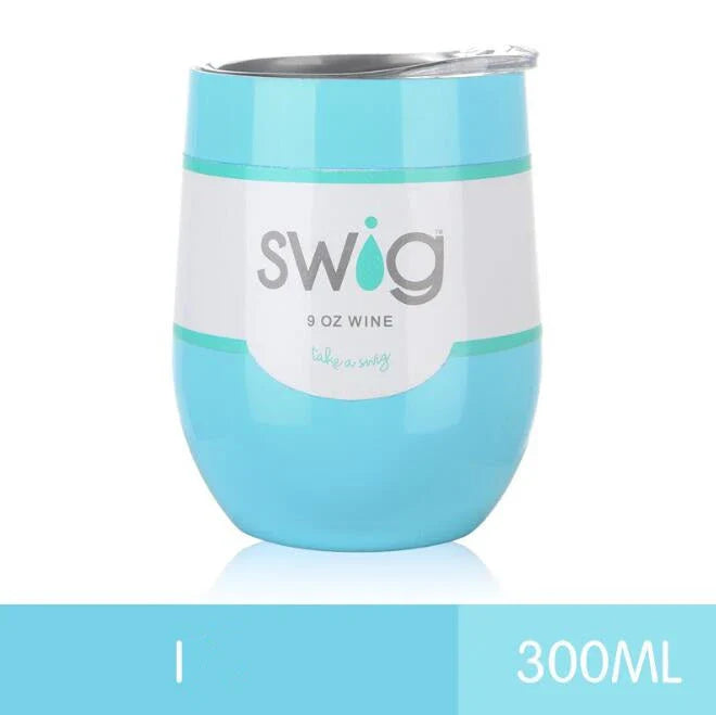 Premium 9 oz stainless steel insulated tumbler with secure lid, available in multiple vibrant colors