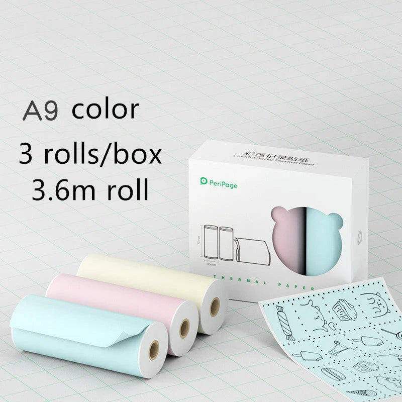 Compact Bluetooth thermal printer for instant photo printing, with wireless connectivity and customizable templates