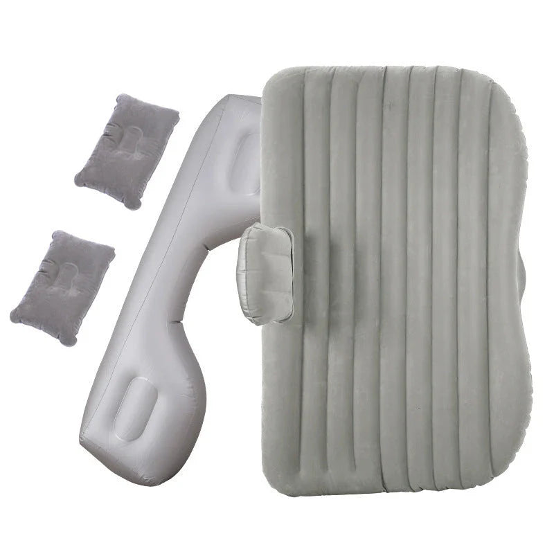 Premium car air mattress with soft, skin-friendly flocking material for comfortable on-the-go sleeping