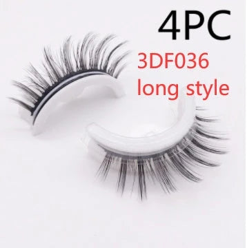 Glamorous 3D mink-inspired false eyelashes in various styles and packaging