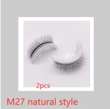 Glamorous 3D mink-inspired false eyelashes in various styles and packaging