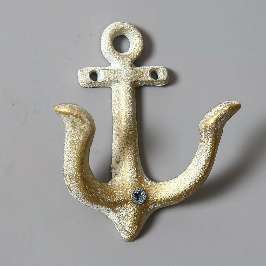 Industrial wrought iron wall hooks for coats and hats in various colours