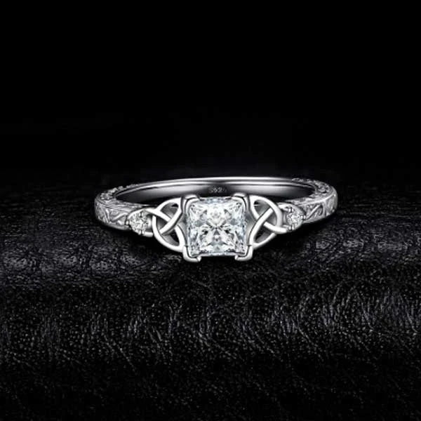 Elegant constellation-inspired wedding band made from premium brass and electricity white steel