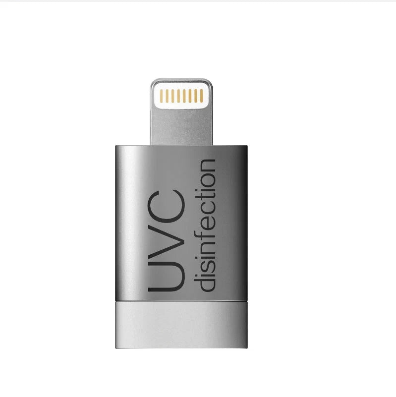 Portable UVC disinfection light for mobile phones and small personal items