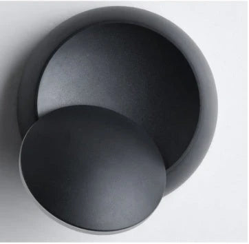 Stylish LED Moon Bedside Lamp with Sleek Iron Shade and Warm Ambient Glow