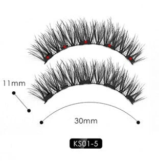 Magnetic Lash and Eyeliner Set with Premium Faux Mink Lashes, Magnetic Eyeliner, and Applicator Tools