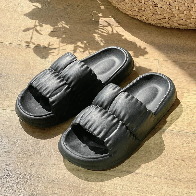 Stylish and comfortable bathroom slippers with a variety of vibrant color options, featuring a durable, waterproof, and anti-slip sole for all-day wear.