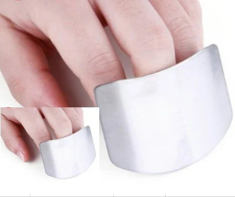 Stainless Steel Finger Guard - A versatile kitchen tool that protects fingers during chopping, slicing, and dicing tasks