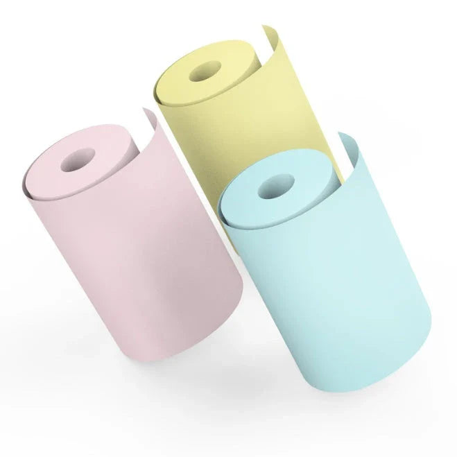 Compact Bluetooth thermal printer for instant photo printing, with wireless connectivity and customizable templates