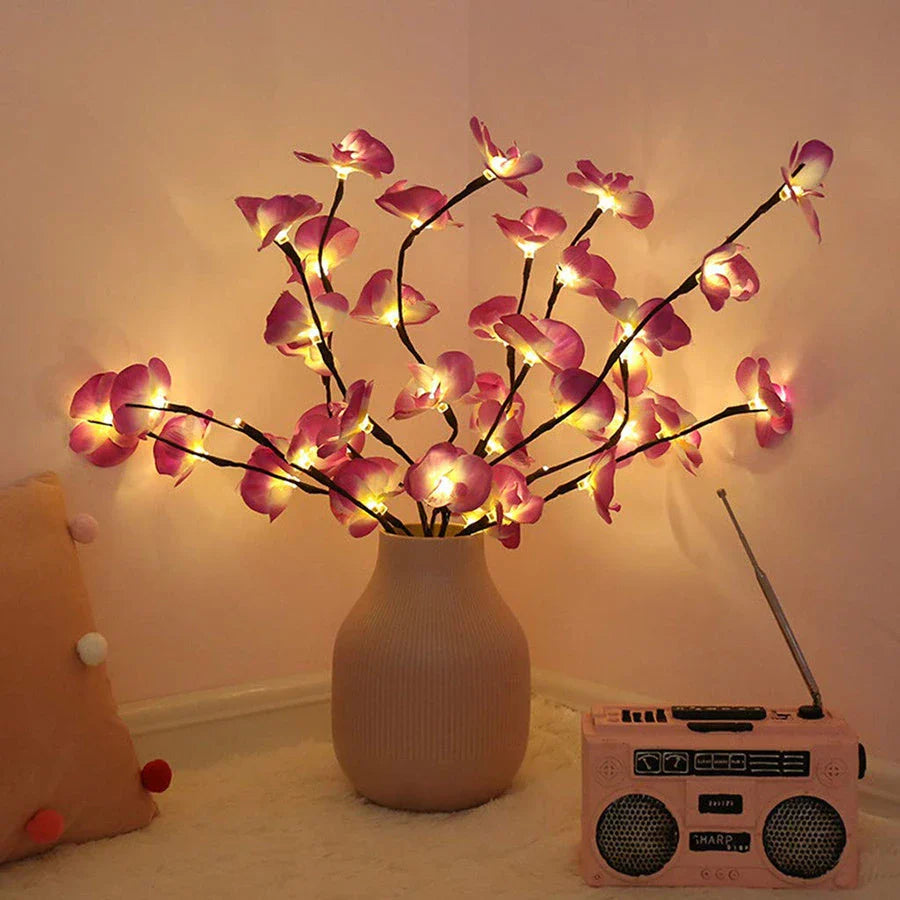 Enchanting 20-LED twig lights for creating a cozy, festive ambiance in any room or event