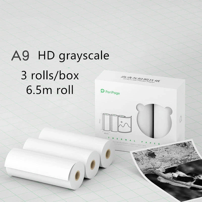 Compact Bluetooth thermal printer for instant photo printing, with wireless connectivity and customizable templates