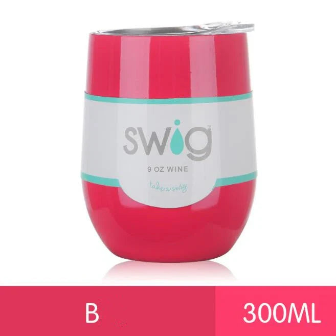 Premium 9 oz stainless steel insulated tumbler with secure lid, available in multiple vibrant colors