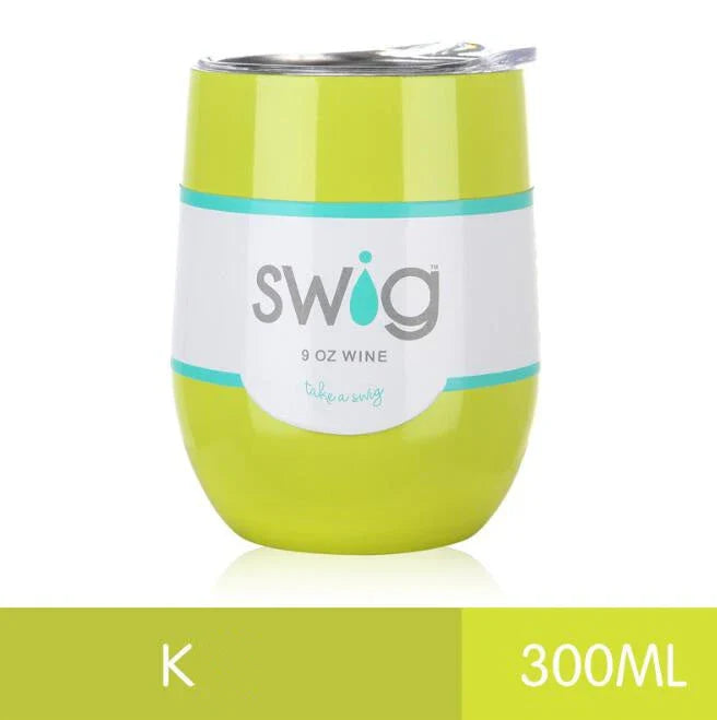 Premium 9 oz stainless steel insulated tumbler with secure lid, available in multiple vibrant colors