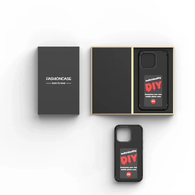 Customizable E-Ink phone case with personalized screen projection, compatible with various iPhone models