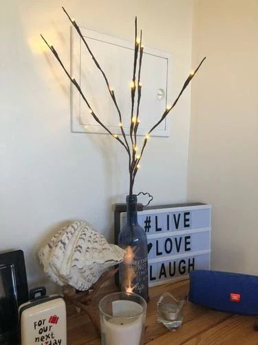 Enchanting 20-LED twig lights for creating a cozy, festive ambiance in any room or event