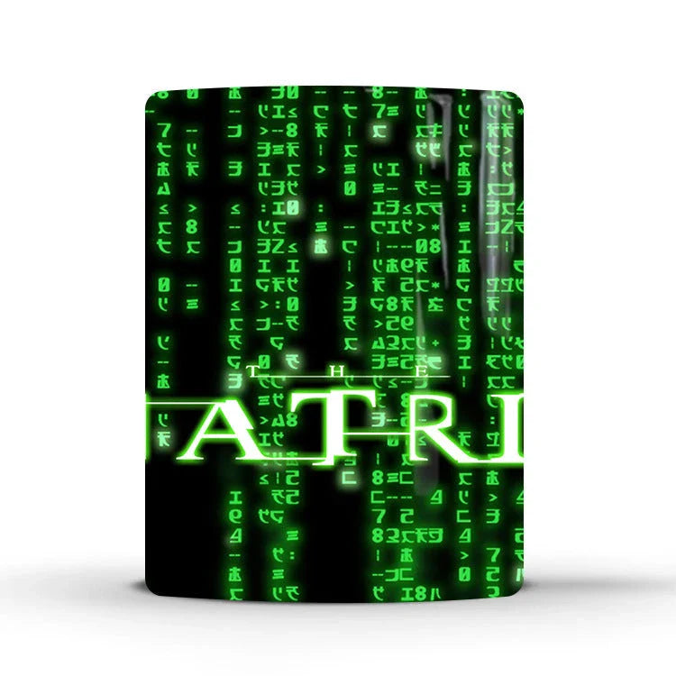 The Matrix Mug - A Captivating Color-Changing Ceramic Coffee Cup Inspired by the Iconic Sci-Fi Film
