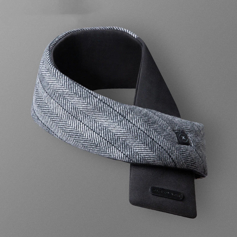 Cozy Heated Scarf with Graphene and DuPont Cotton Construction, Hands-Free Heating, and Adjustable Temperature Settings