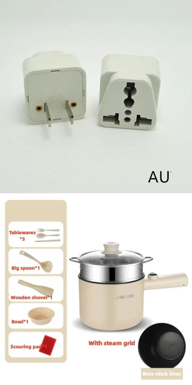 Versatile Electric Hot Pot with Stainless Steel Construction and Nonstick Interior