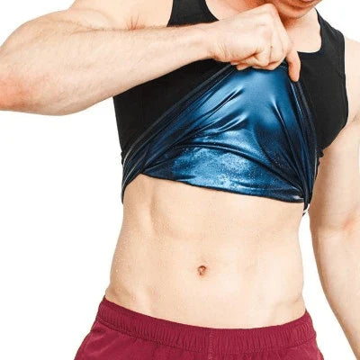Men's Neoprene Sweat Vest for Accelerated Calorie Burn and Slimming Bodyshape