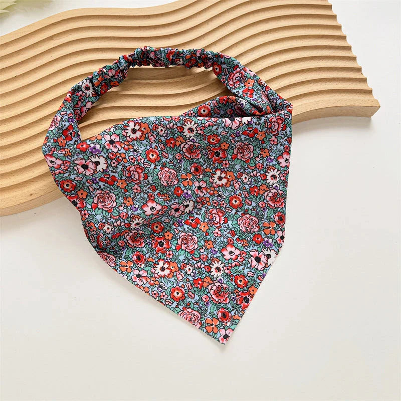 Homeenjoy UK Elegant Satin Triangle Hair Scarf for Women