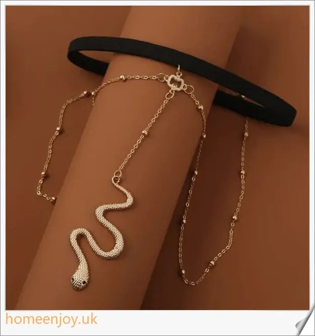 Bohemian Boho Gold Colour Metal Beaded Thigh Chain - Captivating accessory with intricate beaded detail for a chic, versatile look