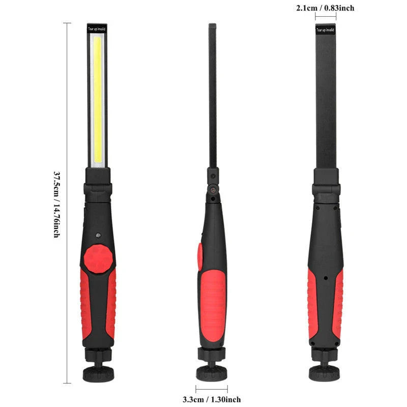 Versatile Magnetic LED Work Light with Portable Lantern, Rechargeable, and Rotating Light Bar for Car Repair, Camping, and DIY Projects