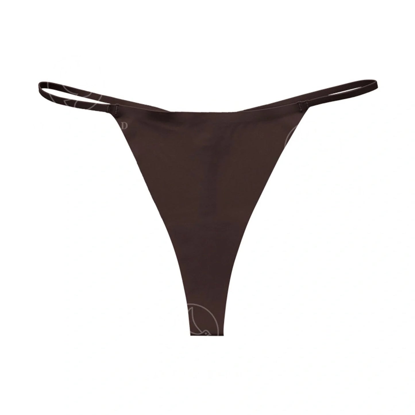 A set of seamless stretch hipster briefs in assorted neutral tones, featuring a low-rise waistline and t-back design for a smooth, flattering look.