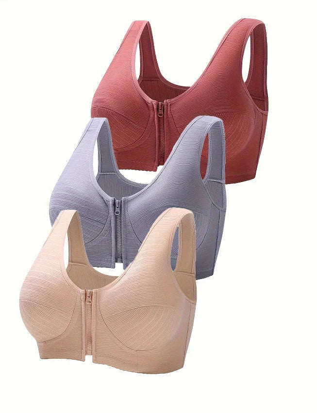 Luxury plus size underwired cotton bra in various colors and sizes