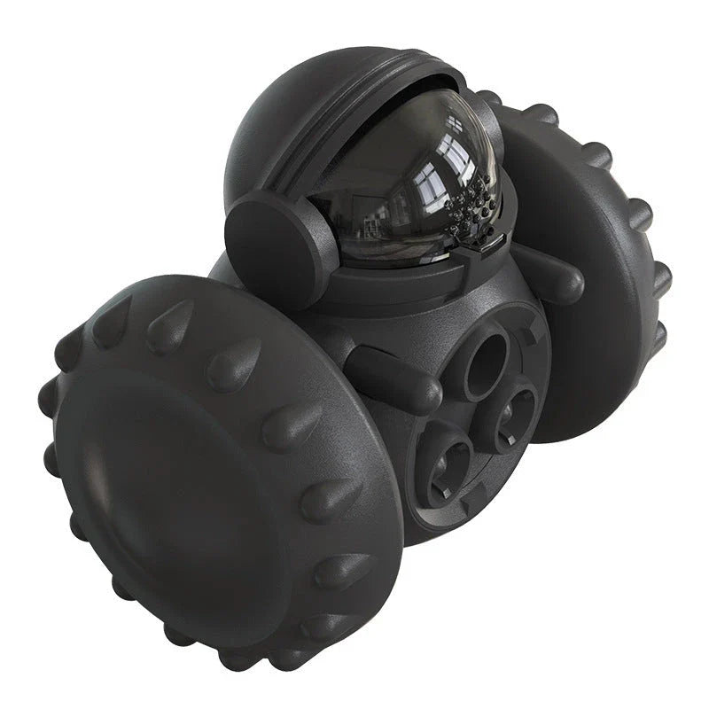 Interactive puzzle slow feeder toy for dogs and cats, with a rolling tumbler design that encourages active and entertaining feeding