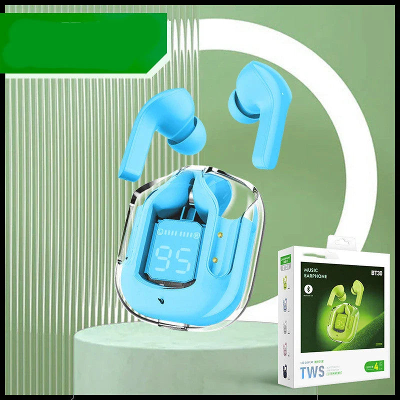 Wireless Bluetooth Earbuds with Digital Display, Noise Reduction, and Long Battery Life
