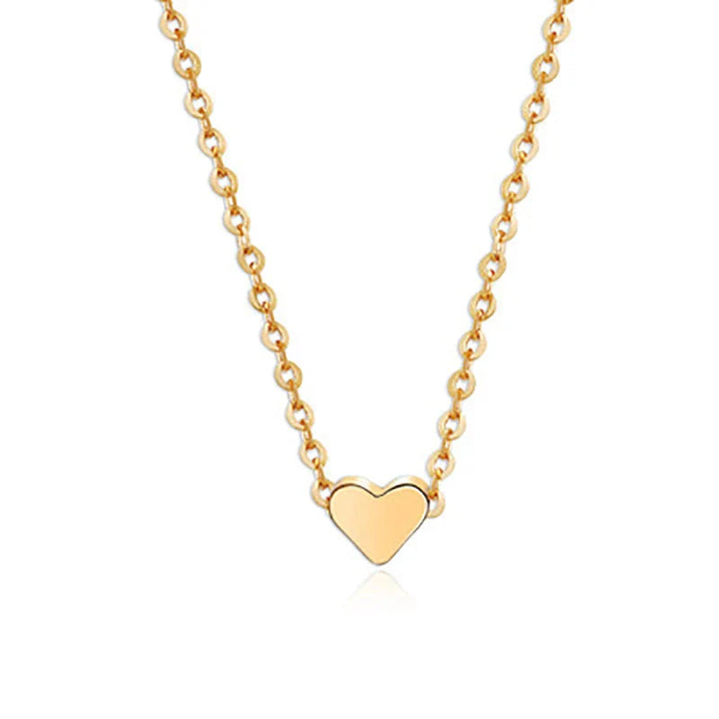 A stylish double-sided love pendant necklace made of premium alloy and featuring a chic geometric design, perfect for elevating any outfit.