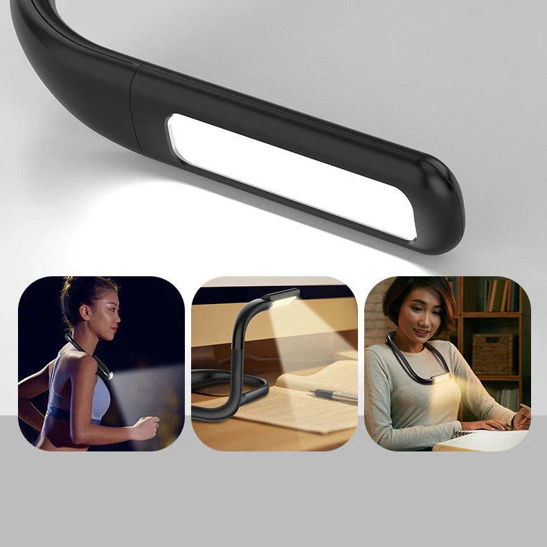 Hands-Free LED Neck Light with Adjustable Gooseneck Design for Reading, Crafting, and Nighttime Activities