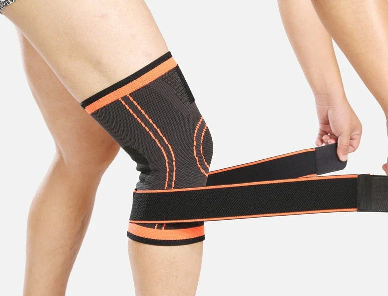 Durable and flexible sports knee pads with adjustable straps for comfortable, safe workouts