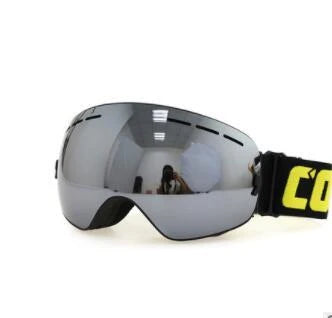Premium ski goggles with dual-layer anti-fog lens and adjustable strap for comfortable, secure fit