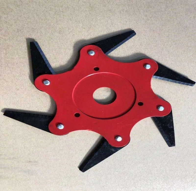 Premium manganese steel mowing blades with flexible design and durable construction for a clean, even lawn cut