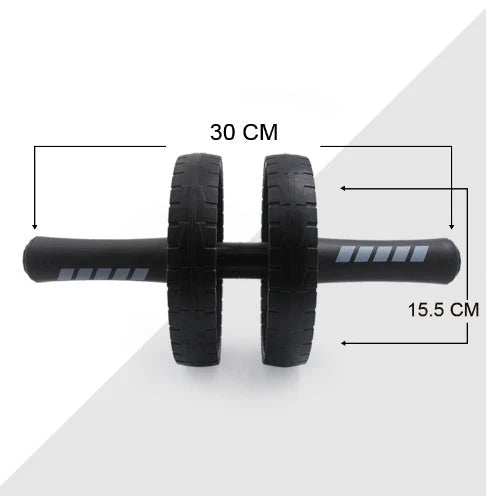 Premium Abdominal Roller with Supportive Mat for Core Strengthening