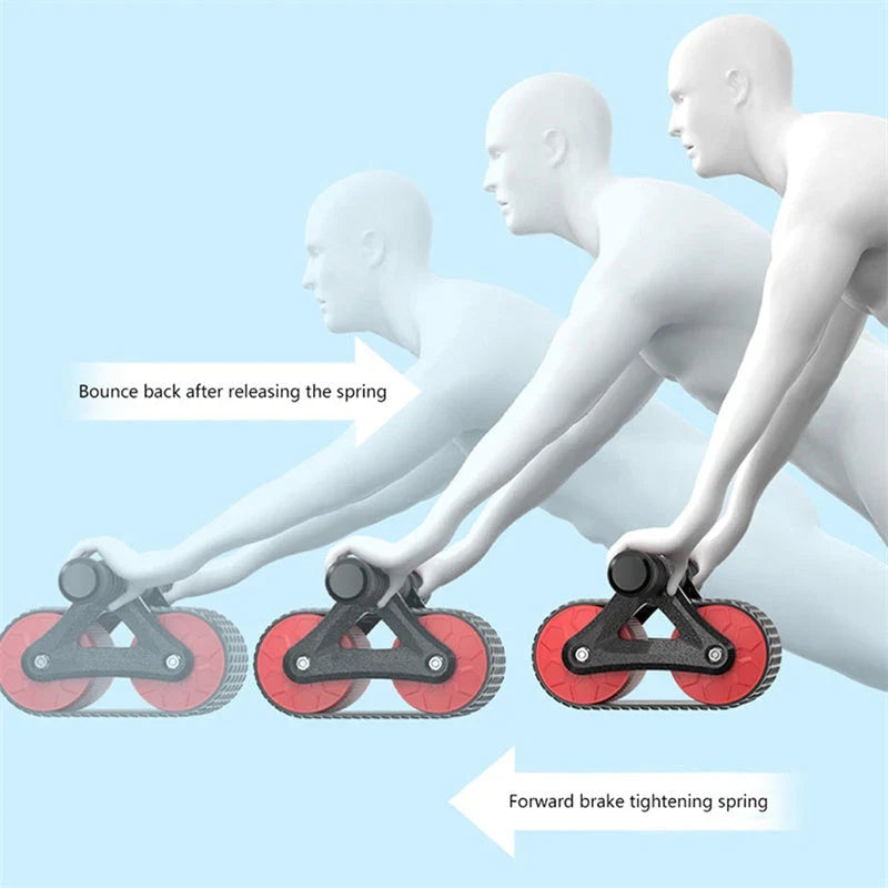 Premium dual-wheel abdominal roller for effective core strengthening exercises