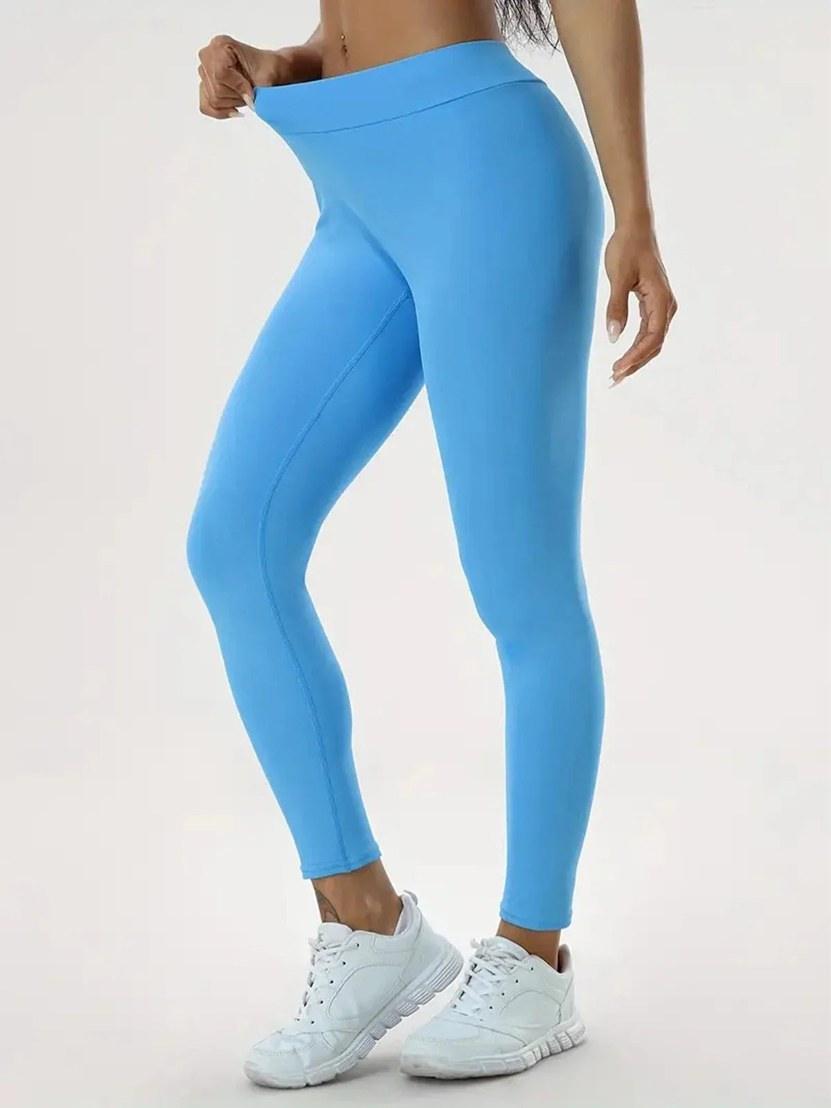 Women's high-waist yoga pants in various vibrant colors designed for comfort and style
