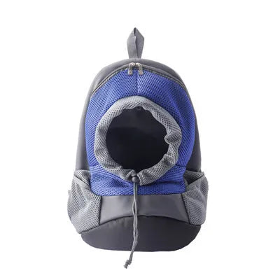 Hands-free sling pet carrier bag with breathable mesh top and PU leather bottom for small dogs and cats