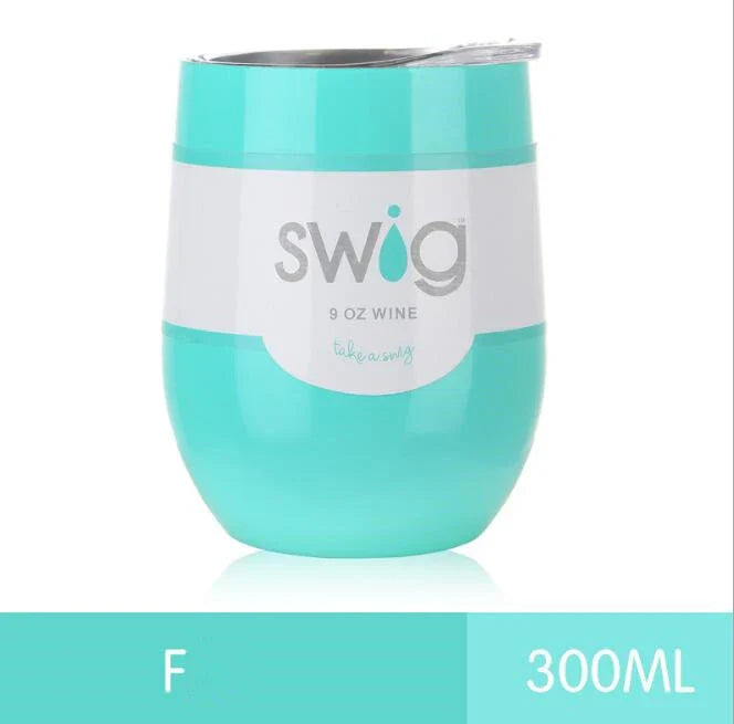 Premium 9 oz stainless steel insulated tumbler with secure lid, available in multiple vibrant colors