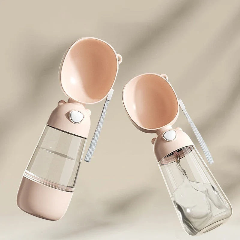 Premium Portable Pet Water Bottle and Food Container