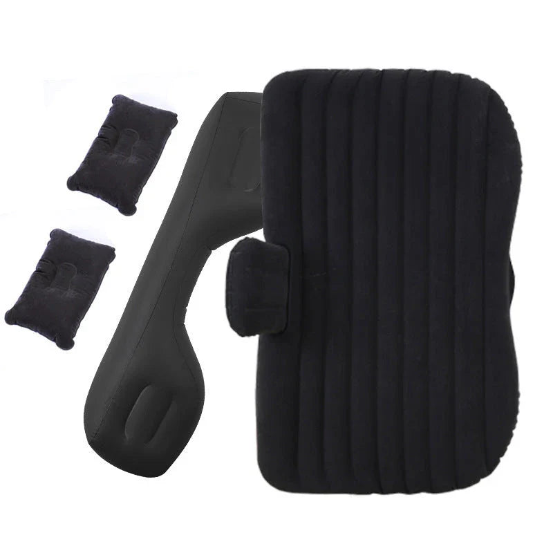 Premium car air mattress with soft, skin-friendly flocking material for comfortable on-the-go sleeping