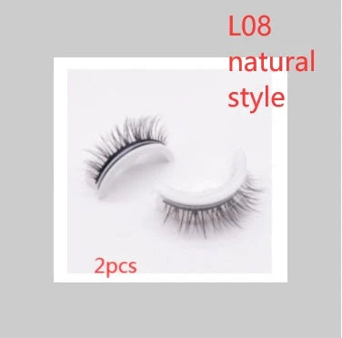 Glamorous 3D mink-inspired false eyelashes in various styles and packaging