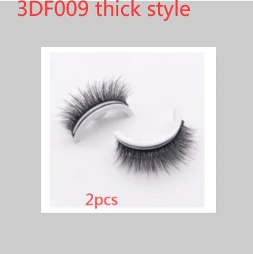 Glamorous 3D mink-inspired false eyelashes in various styles and packaging